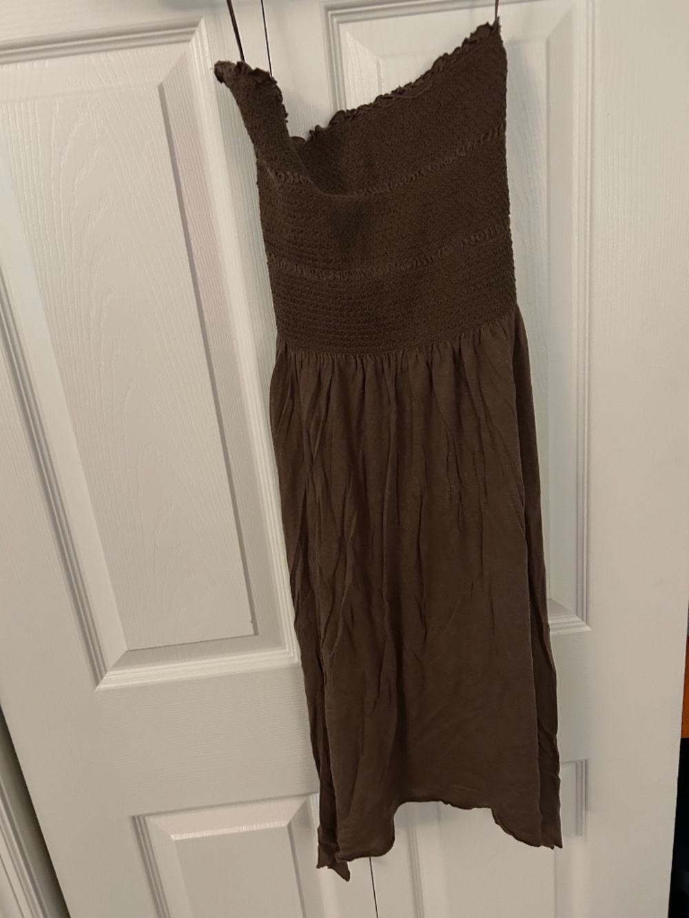 Express Brown Strapless Dress - Medium - Picture 5 of 5